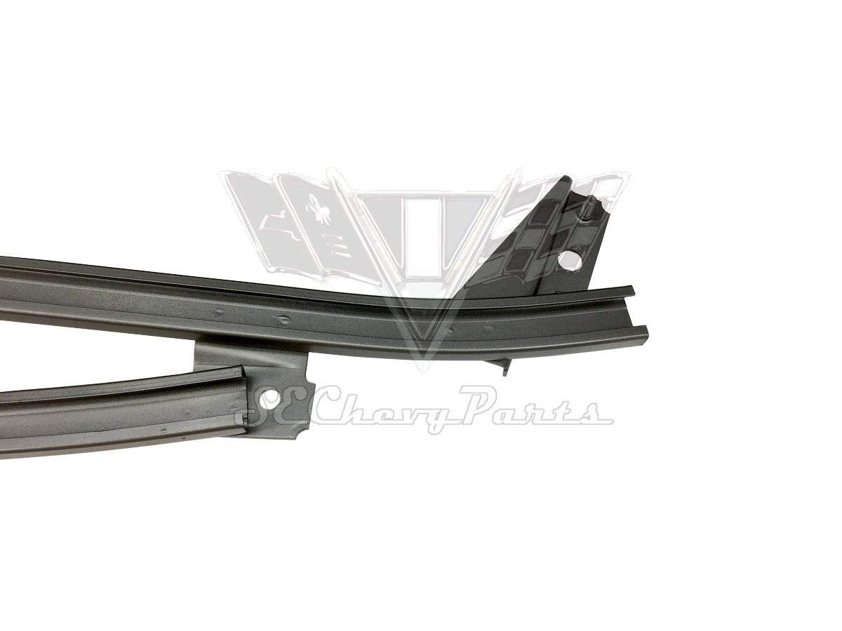 1967-1968 Chevy Impala Hardtop Rear Quarter Glass Front Track LEFT RESTORED